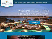 Tablet Screenshot of laketravischamber.com